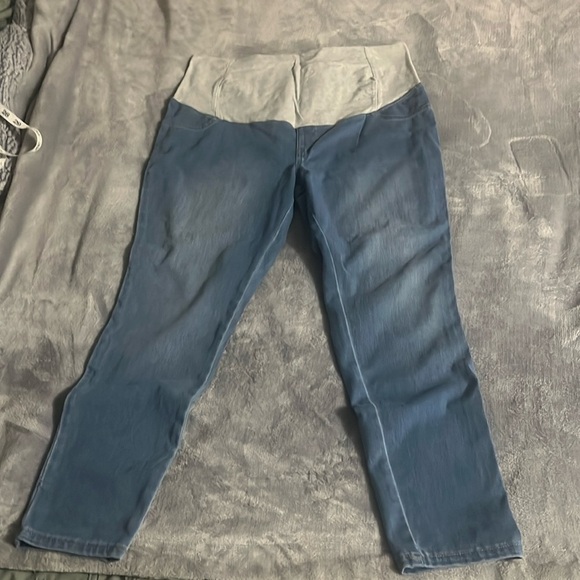 Paisley Sky Maternity Jeggings XL - Picture 1 of 4